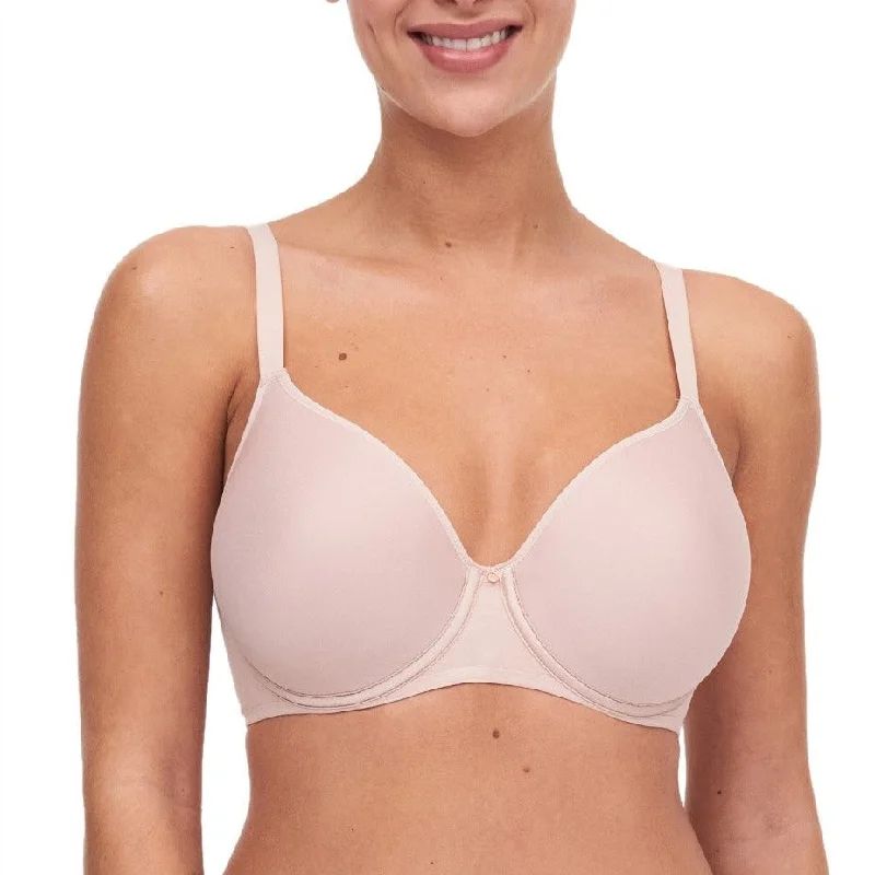 Comfort Chic Memory Foam Bra In Rose - Chantelle Comfortable Lace Bra