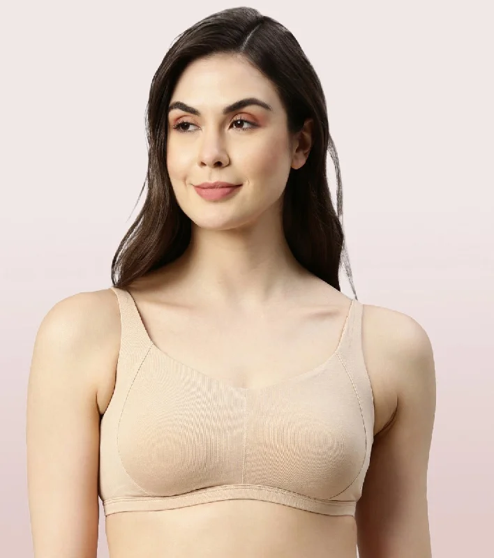 Enamor Intellifresh A058 Eco-antimicrobial Cotton Minimizer Bra for Women- Full Coverage, Padded and Wirefree - Pale Skin Seamless Bra Design Enamor Intellifresh A058 Eco-antimicrobial Cotton Minimizer Bra for Women- Full Coverage, Padded and Wirefree - Pale Skin Seamless Bra Design