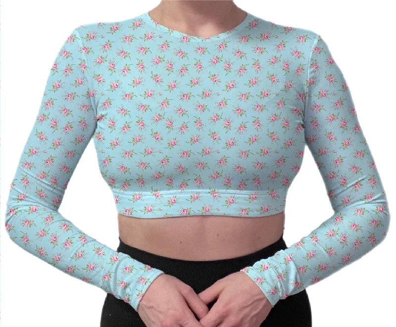 Dainty Long Sleeve Bra Top Soft Strapless Bra