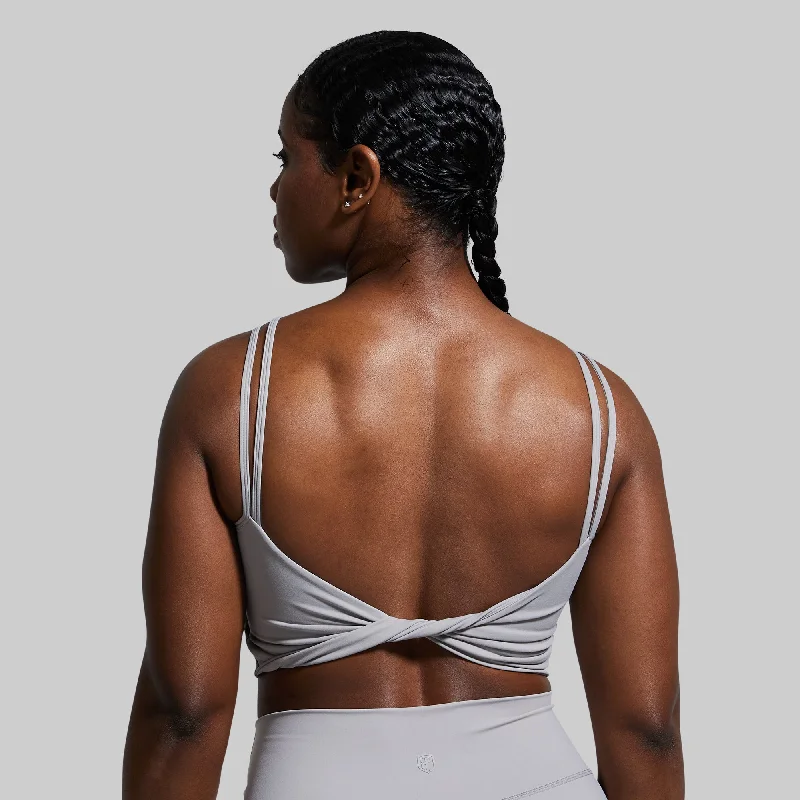 Don't Get It Twisted Sports Bra (Stone) Push-Up Padded Bra