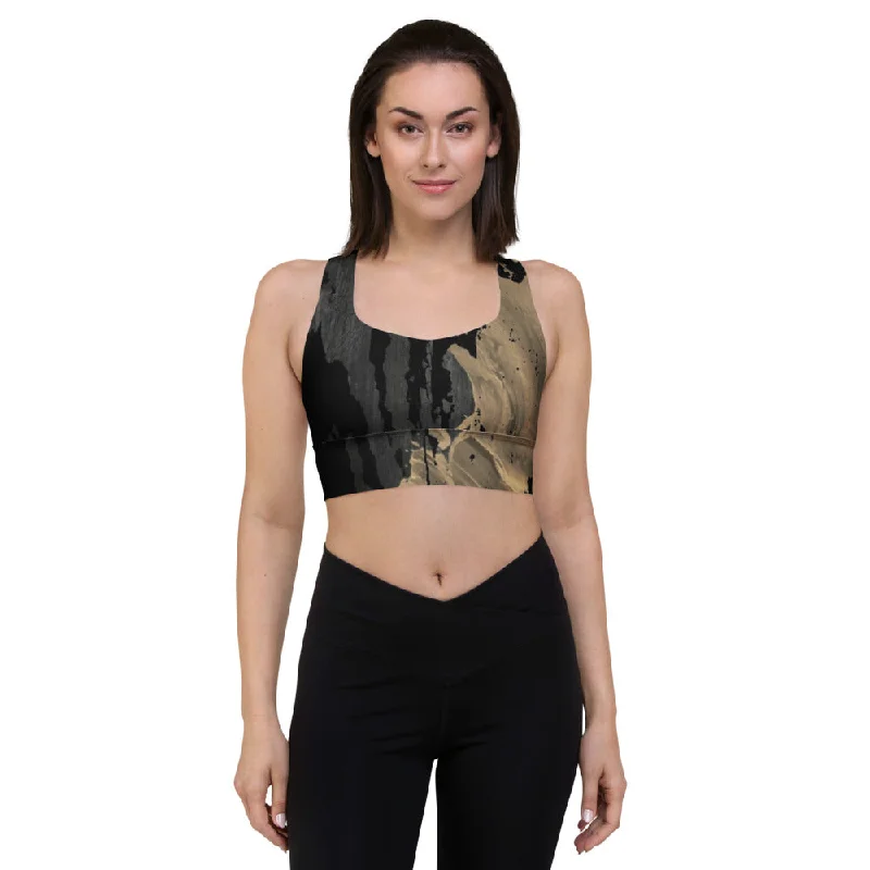 Fierce Longline Sports Bra Chic Lace Bralette