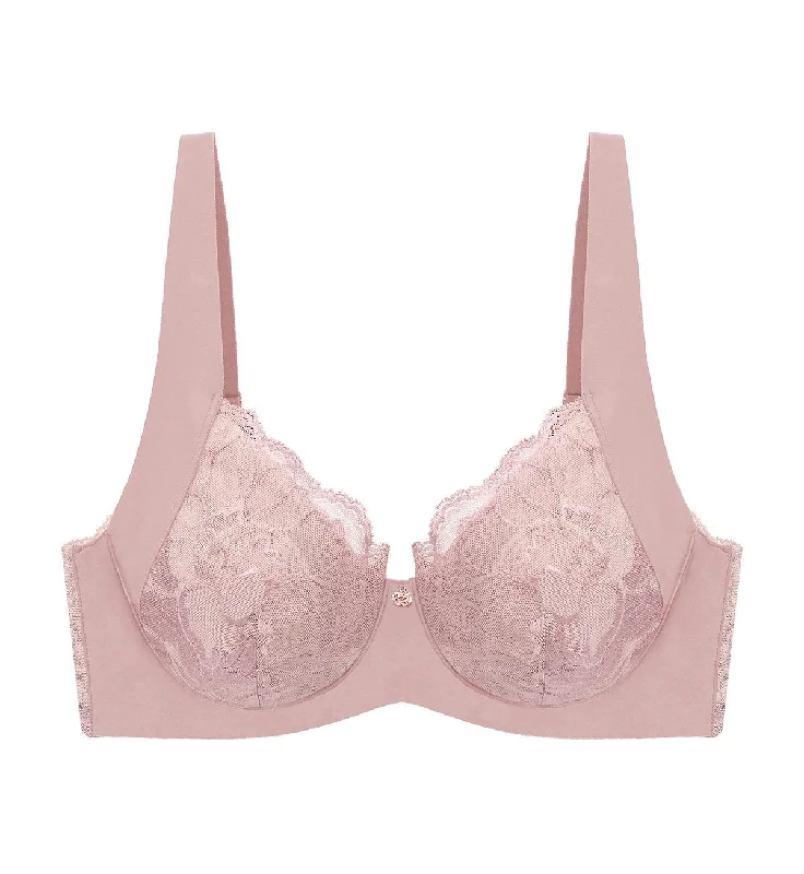 FLORALE MUDAN WIRED BALCONY BRA Elegant Satin Bralette