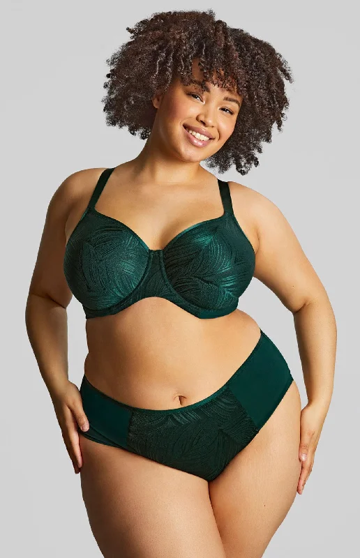 Illuminate Moulded Bra In Dark Green - Sculptresse Cozy Sleep Bra