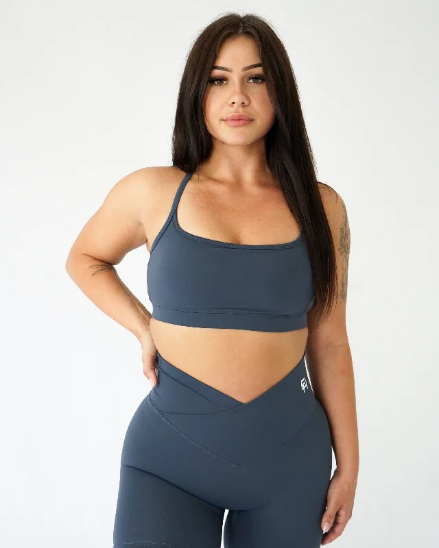 Impact Sports Bra - Stone Soft Mesh Bra
