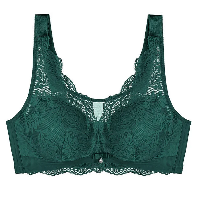 Lace Bra Plus Size Women Wireless Sexy Lace Lightweight Cotton Bra