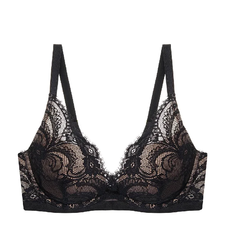LOVE LACE WIRED PUSH UP BRA Full Coverage Bralette