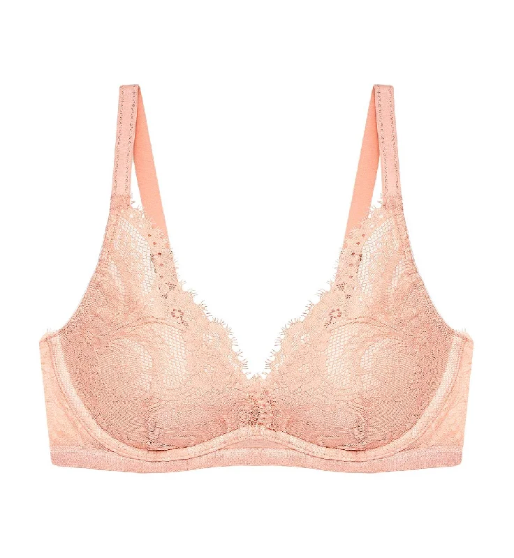 LOVE LACE WIRED PUSH UP BRA Sexy Mesh Bralette