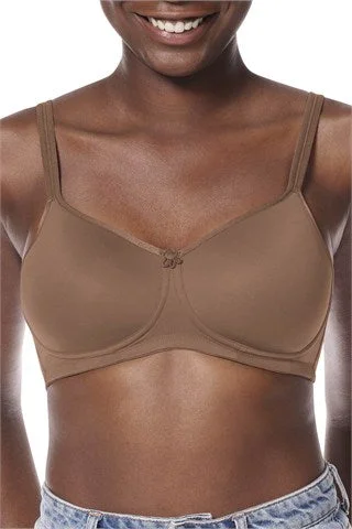 Mara #44864 Non-wired Padded Bra - Mocha Minimalist Wireless Bra