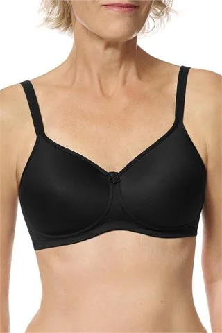 Mara # 44865 Non-wired Padded Bra - Black Smooth Stretch Bra