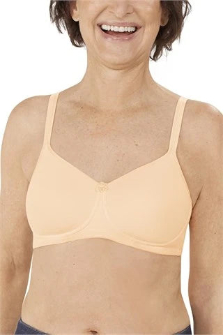 Mara Non-wired Padded Bra - peach #44822 Feminine Lace Bra
