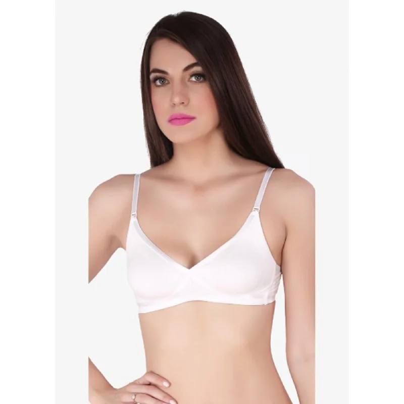 Medium Coverage Non Padded Non wired Cross Over Seamless Bra-CB-402 Adjustable Back Bra Medium Coverage Non Padded Non wired Cross Over Seamless Bra-CB-402 Adjustable Back Bra