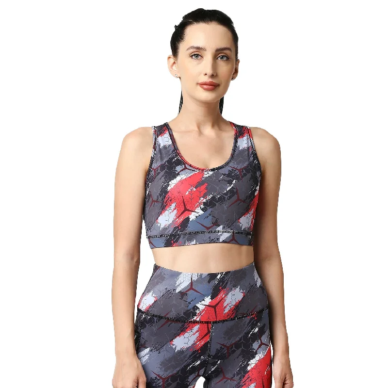 Medium Impact Racerback Sports Bra- AT-3 Comfortable Active Bra