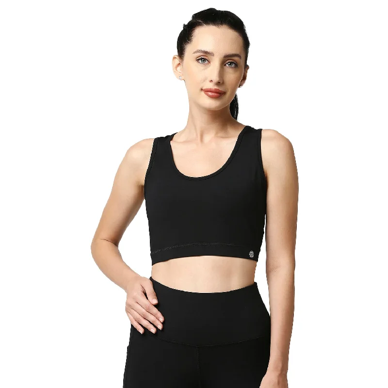 Medium Impact Racerback Sports Bra with Removable Cups- AT-1 Full Coverage Bra
