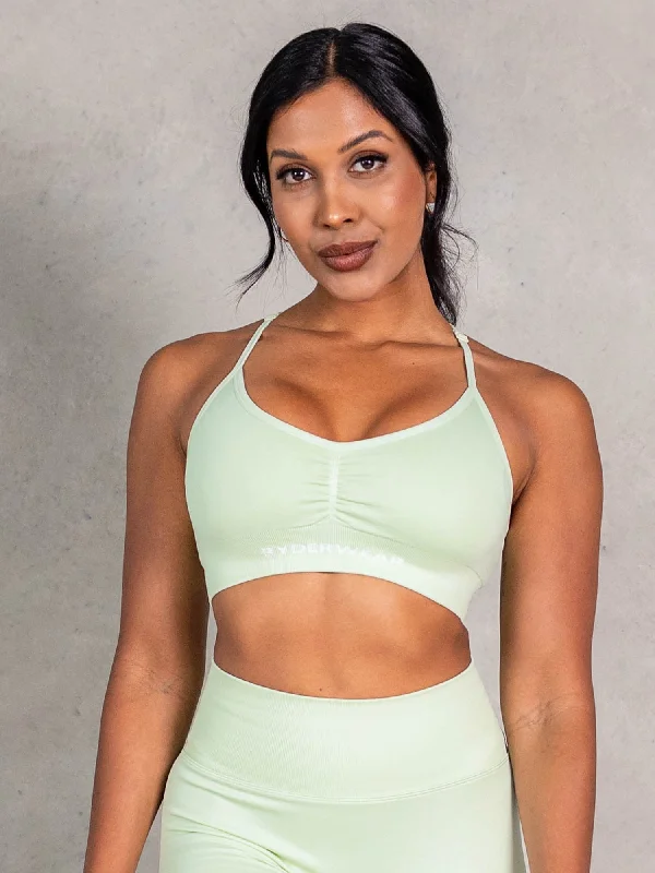 NRG Seamless Sports Bra - Matcha Chic Satin Bra