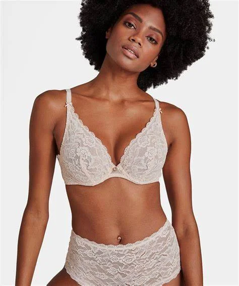 Rosessence Triangle Armatures Bra In Nude - Aubade Simple Wireless Bra