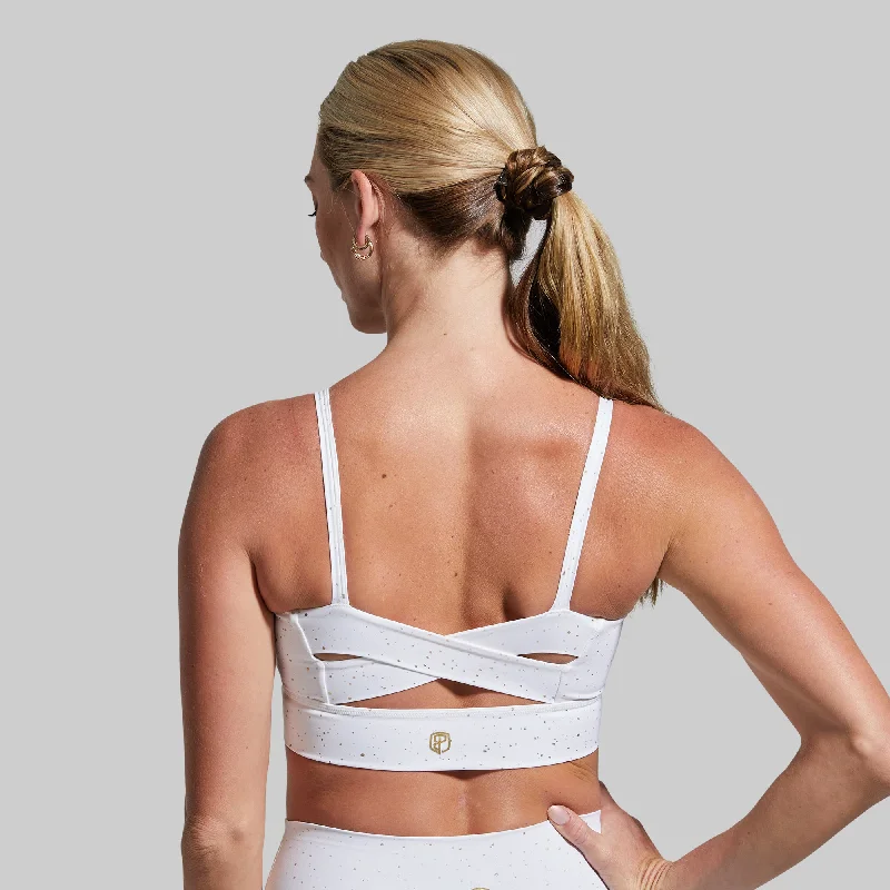 Radiance Sports Bra (White Gold) Soft Cup Bralette