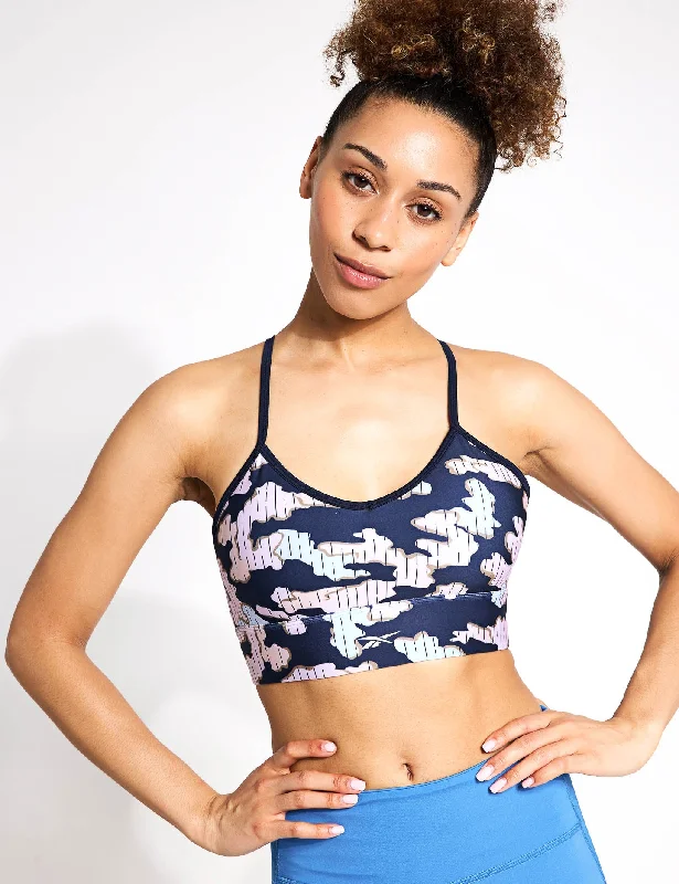 ID Train Camo Bra - Vector Navy Wireless Push-Up Bra