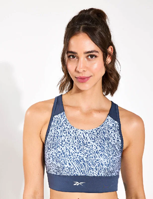 Running Sports Bra - East Coast Blue Multi-Way Bra Design