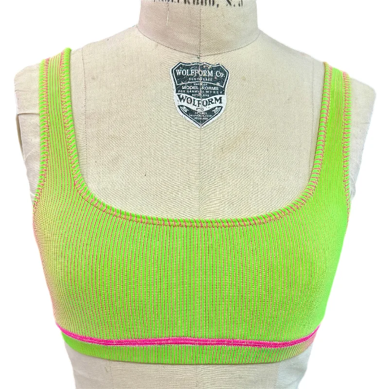 Ribbed Square Neck Bra [4 Colors] Elegant Silk Bra