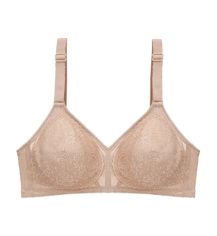 SOLFEGE NON WIRED PADDED BRA Comfortable Lace Bralette