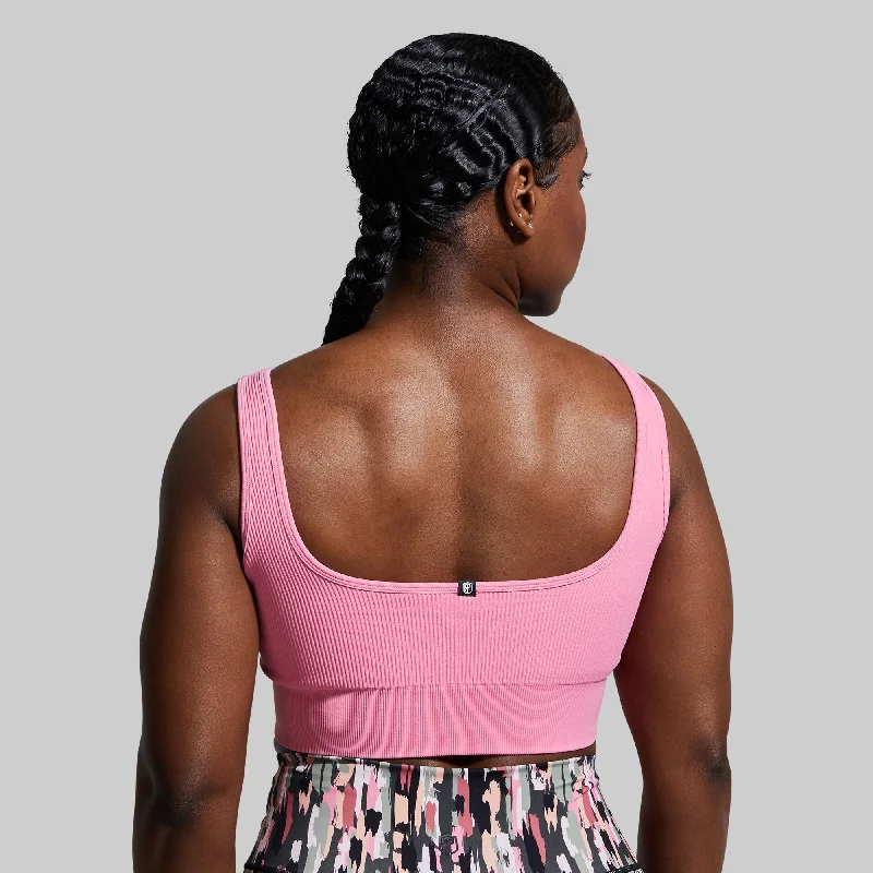 Studio Sports Bra (Carnation) Breathable Full Coverage