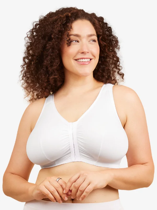 The Meryl - Cotton Front-Closure Comfort & Sleep Bra Minimalist Wireless Bra