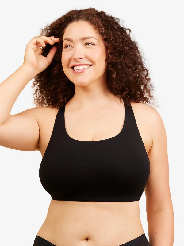 The Serena - Cotton Wirefree Sports Bra Soft Mesh Bra