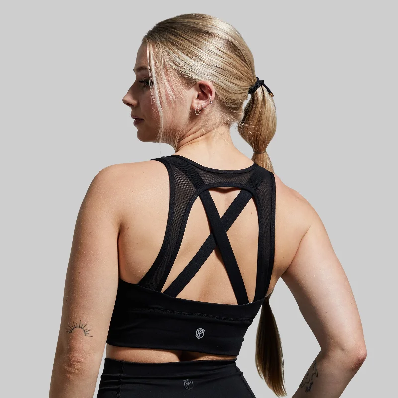 X-Factor Full Throttle Sports Bra (Black) Seamless Fit Bra