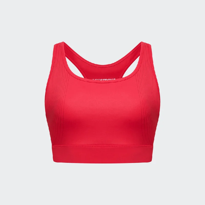 Agility Workout Bra - Ruby Red Soft Lace Bra