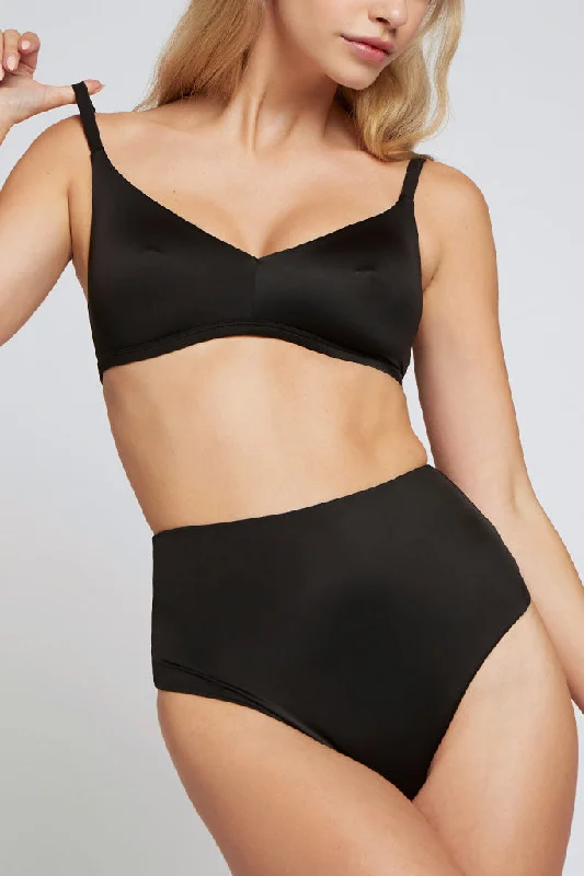 Glacé Non-Wire Bra in Black Cozy Wire-Free Bra