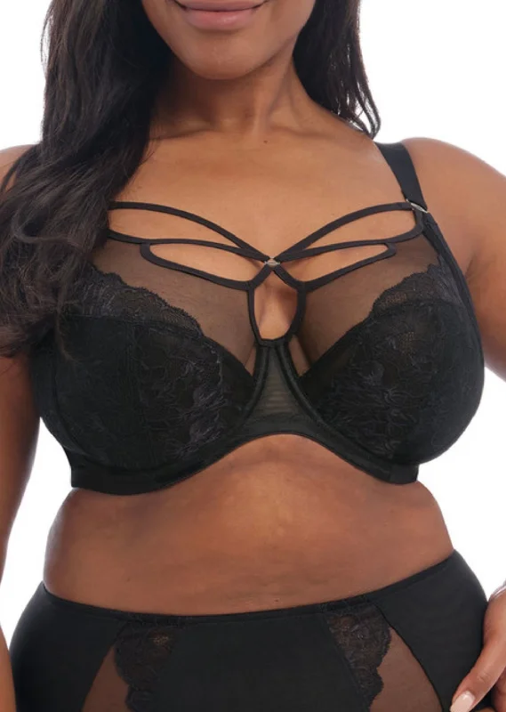 Brianna EL8080 Plunge Bra - Black Feminine Lace Bra