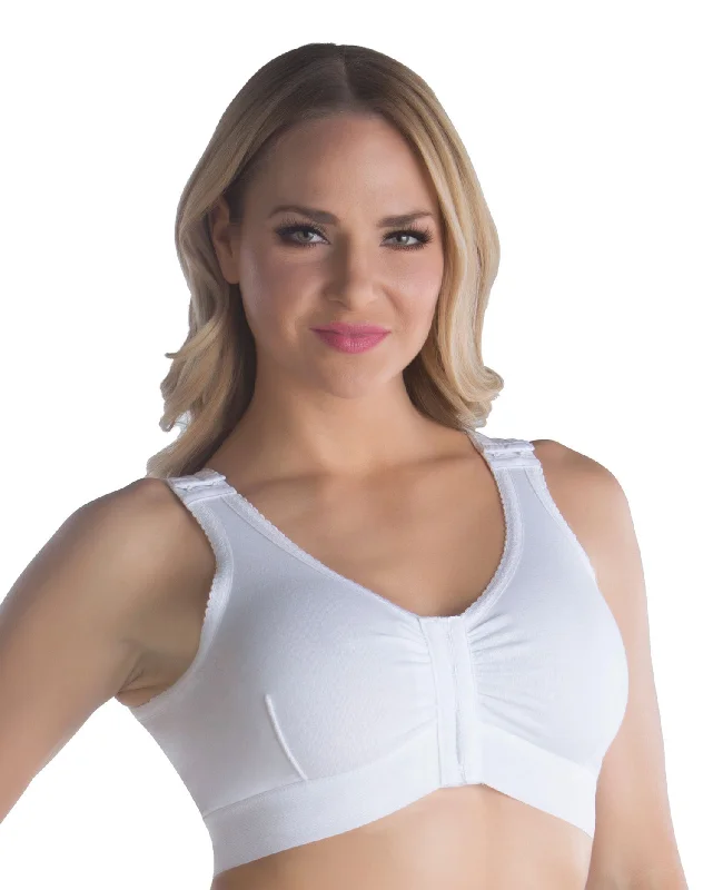 Breast Surgery Cotton Bra with 2” Elastic Band (CB02) Stretchy Wireless Bra