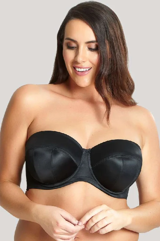 Dana-9670 Strapless Bra - Black Soft Strapless Bra