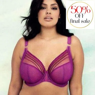 Elomi Matilda UW Plunge Bra in Magenta EL8900 Breathable Full Coverage