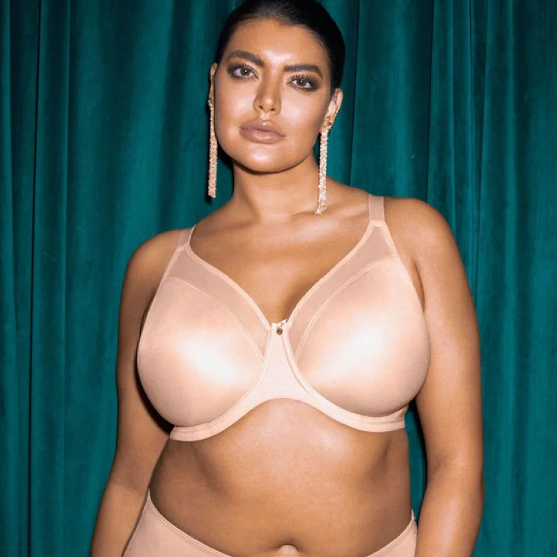 Elomi Smooth Moulded Bra in Sahara EL4301 Chic Lace Bralette