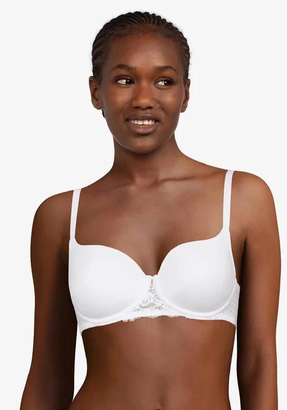 Femilet by Chantelle Easy Feel Wired Bra, White Soft Lace Bra