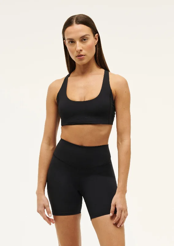 HYPERLUXE SPORTS BRA IN BLACK Active Wear Bra