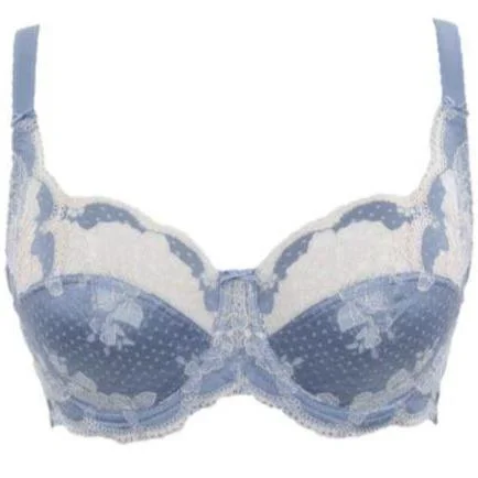 Panache Clara Full Cup Bra in Crystal Blue 7255 Sporty Wireless Bra