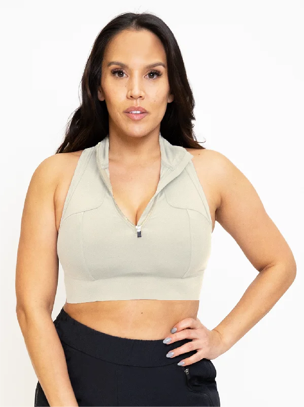 PRAGUE CROP BRA-Endurance Oat Soft Strapless Bra