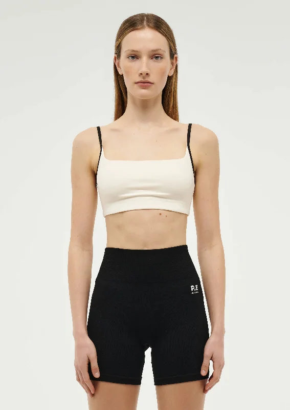 PREVIEW SPORTS BRA IN WHISPER WHITE Elegant Cotton Bra