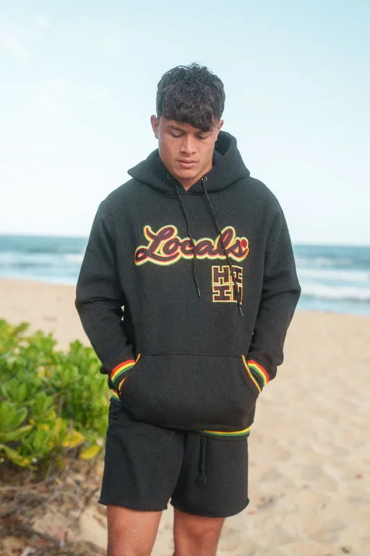 RASTA LOCALS HOODIE COLLAB Hoodie with Emblem Brand Identity