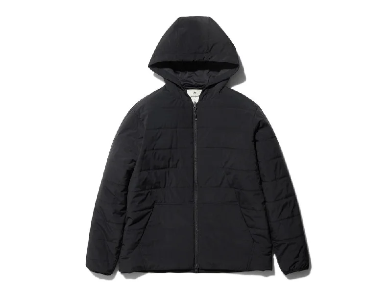 SnowPeak 彈性保暖連帽外套 Flexible Insulated Zip Up Hoodie 黑 SW-23AU004 Zip Hoodie Drawstring Kangaroo Pocket