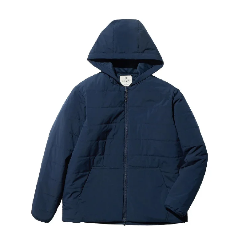 SnowPeak 彈性保暖連帽外套 Flexible Insulated Zip Up Hoodie 海軍藍 SW-23AU00403NV Hoodie with Hem Frayed Vintage Worn