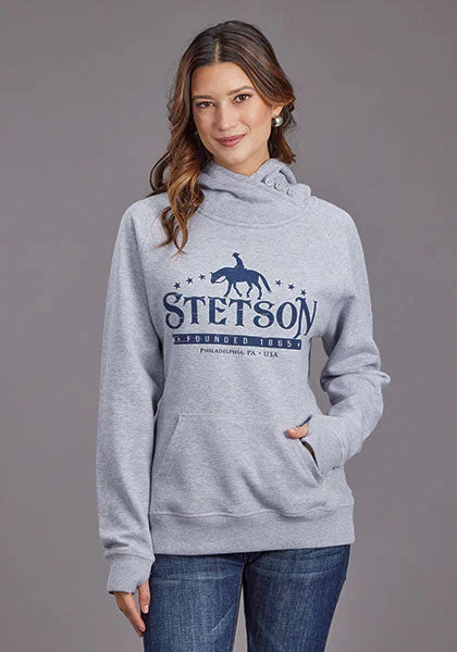 Stetson Women Hoodie Horserider Hoodie with Longline Fit Extended Stylish