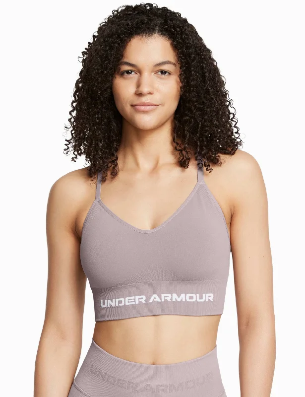 Vanish Seamless Low Sports Bra - Tetra Grey/White Adjustable Bra Straps