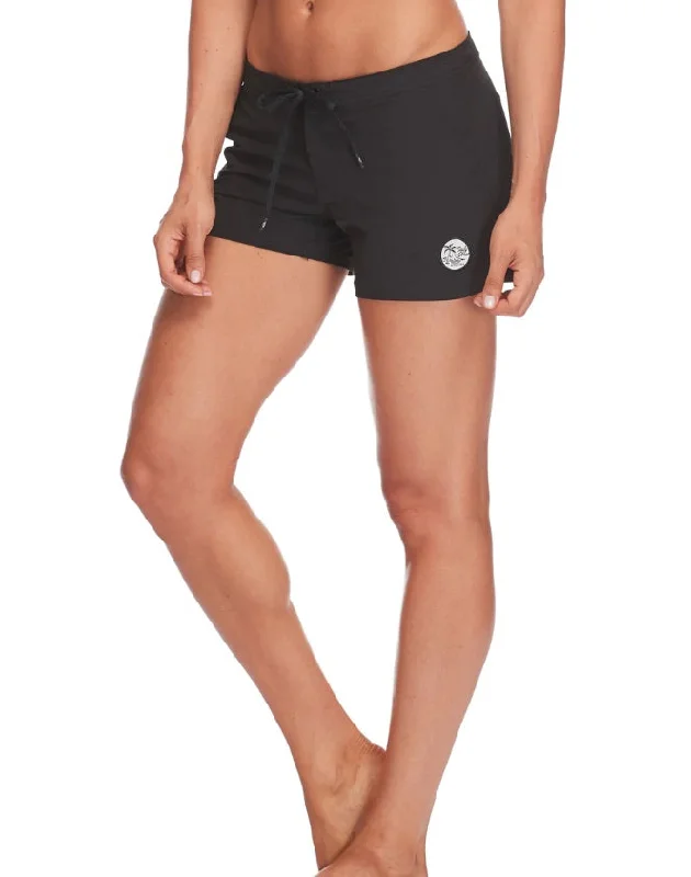 BODY GLOVE BLACKS BEACH VAPOR BOARDSHORT WOMENS SWIMWEAR BOTTOM Sporty Swimsuit Style