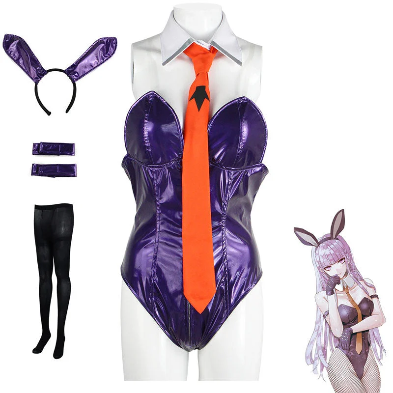 Anime Danganronpa: Trigger Happy Havoc Kyoko Kirigiri Swimsuit Cosplay Costumes V-Neck Swim Dress