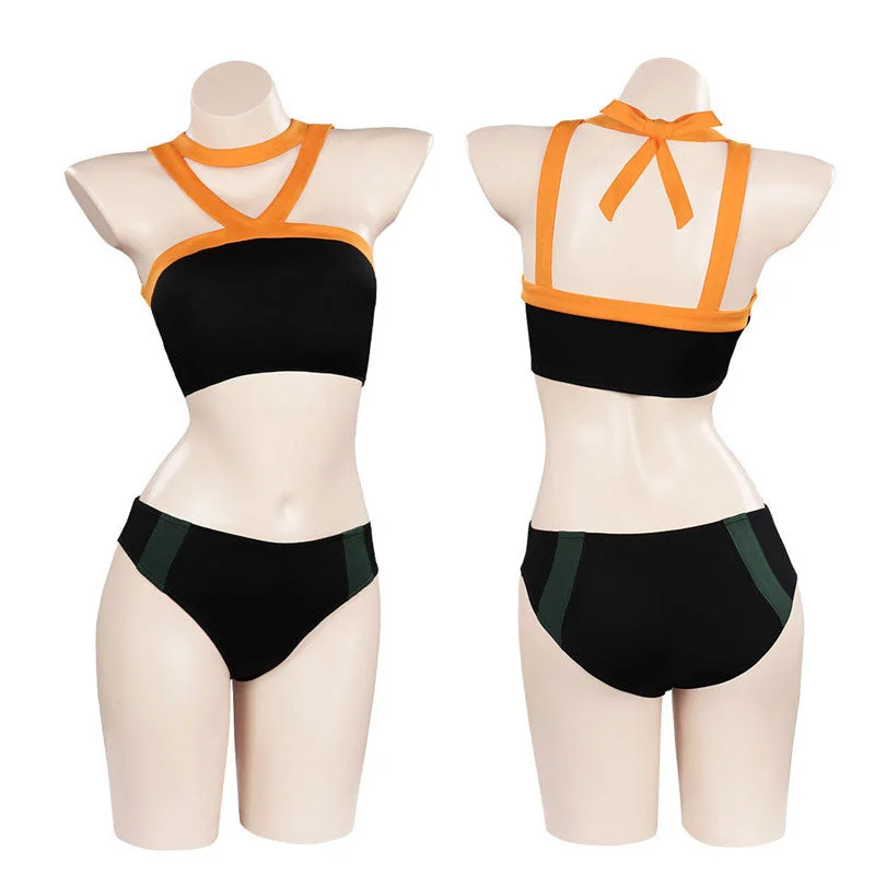 Anime My Hero Academia Katsuki Bakugo Swimsuit Cosplay Costumes Swim Dress with Belt