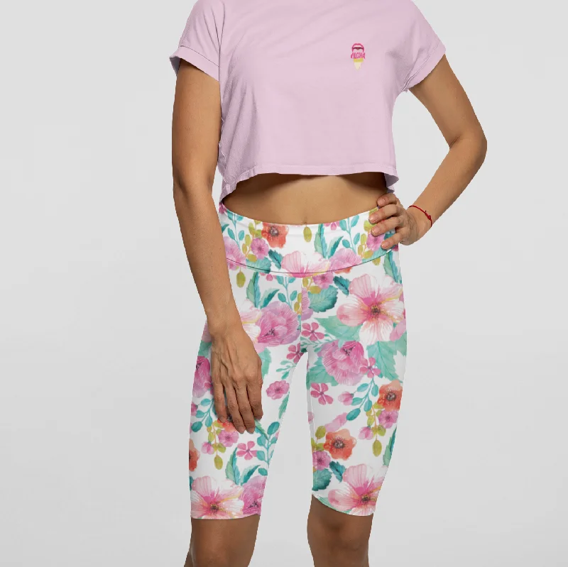 UV UPF 50+ Women's Swim Jammers Long Swim Shorts Paddle board Shorts XS-XL - Maui Floral High-Waist Bikini Set UV UPF 50+ Women's Swim Jammers Long Swim Shorts Paddle board Shorts XS-XL - Maui Floral High-Waist Bikini Set