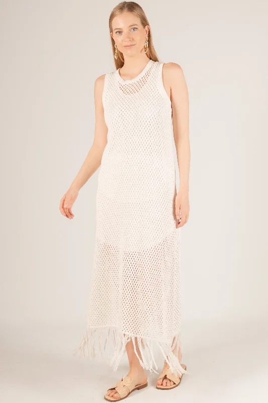 Clara Crochet Maxi Dress Cozy Wrap Maxi Dress